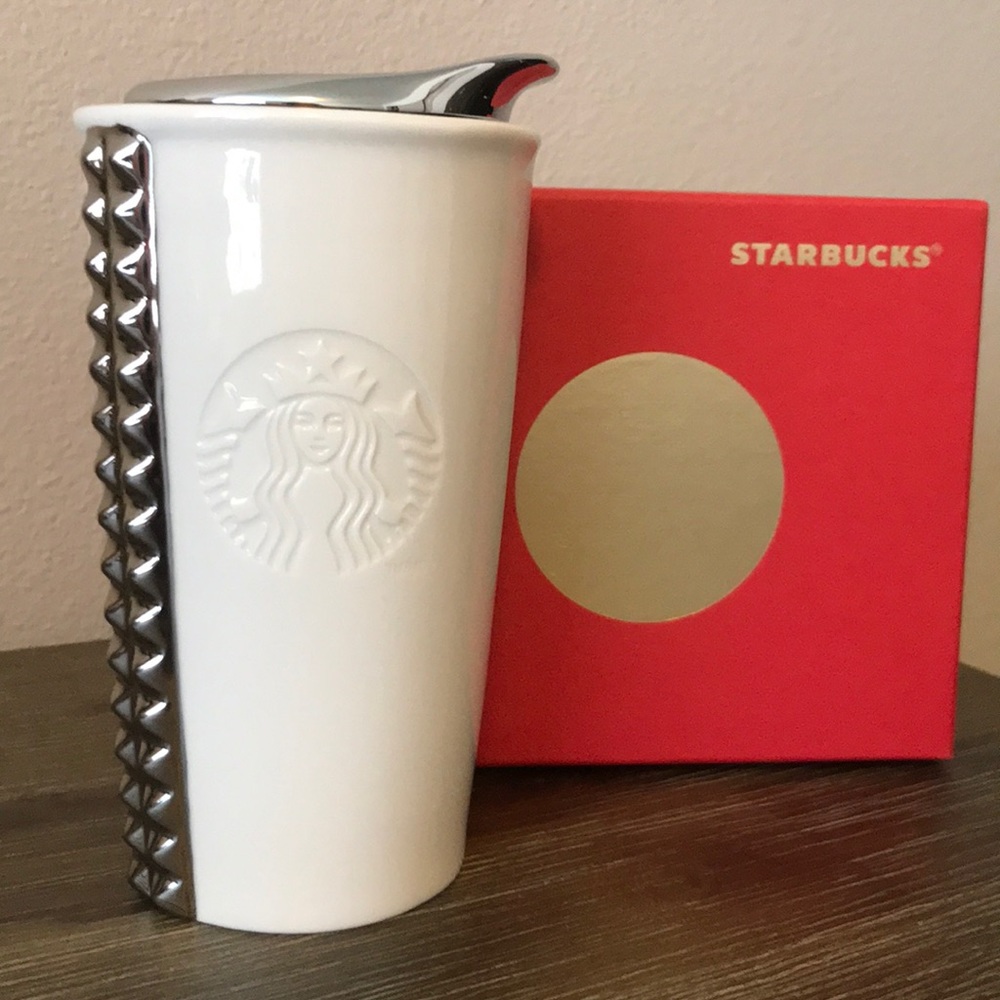 2014 Starbucks Studded Ceramic Tumbler NWT
